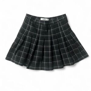 Black Plaid Tennis Skirt